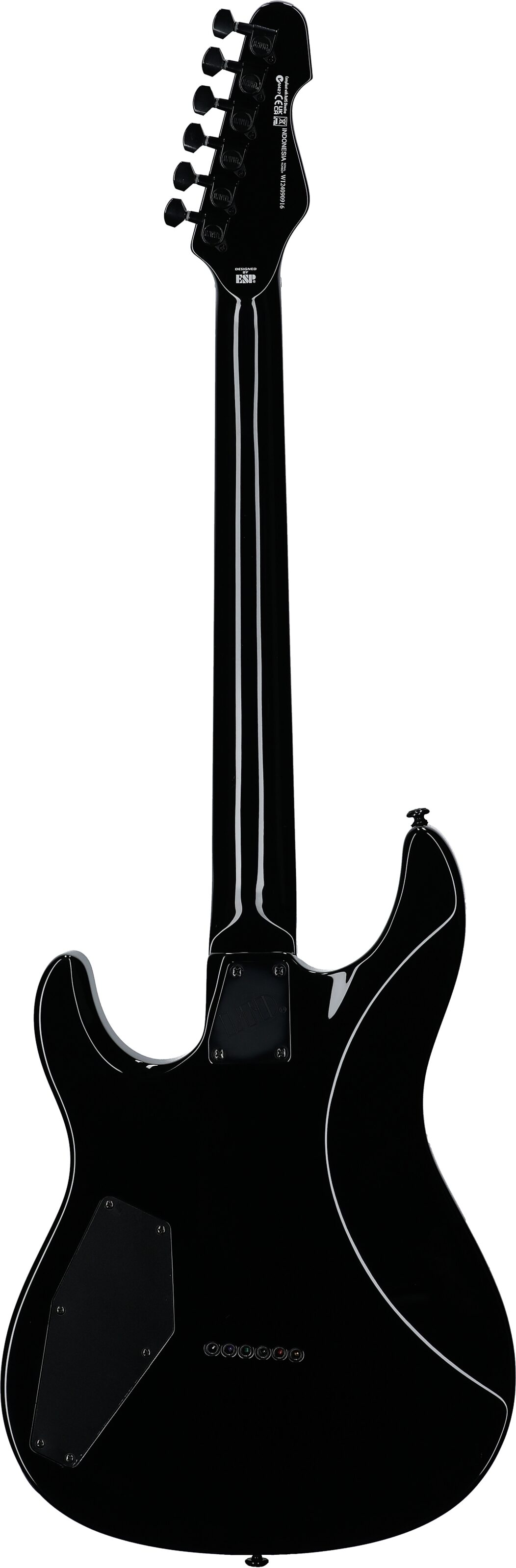 ESP LTD SN-201HT Electric Guitar, Black, Full Straight Back