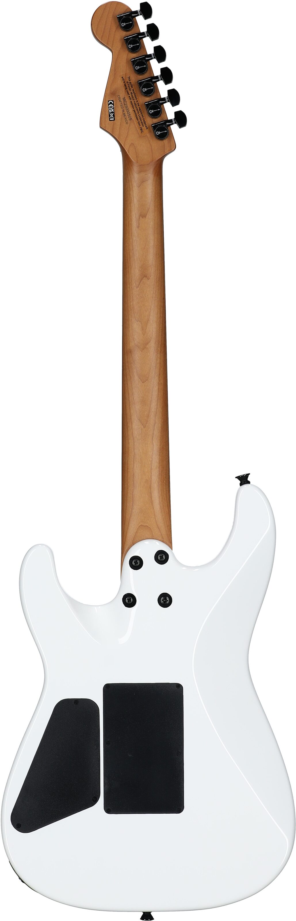 Charvel Pro-Mod Plus San Dimas SD1 HH FR Electric Guitar, with Ebony Fingerboard, Snow White, Full Straight Back