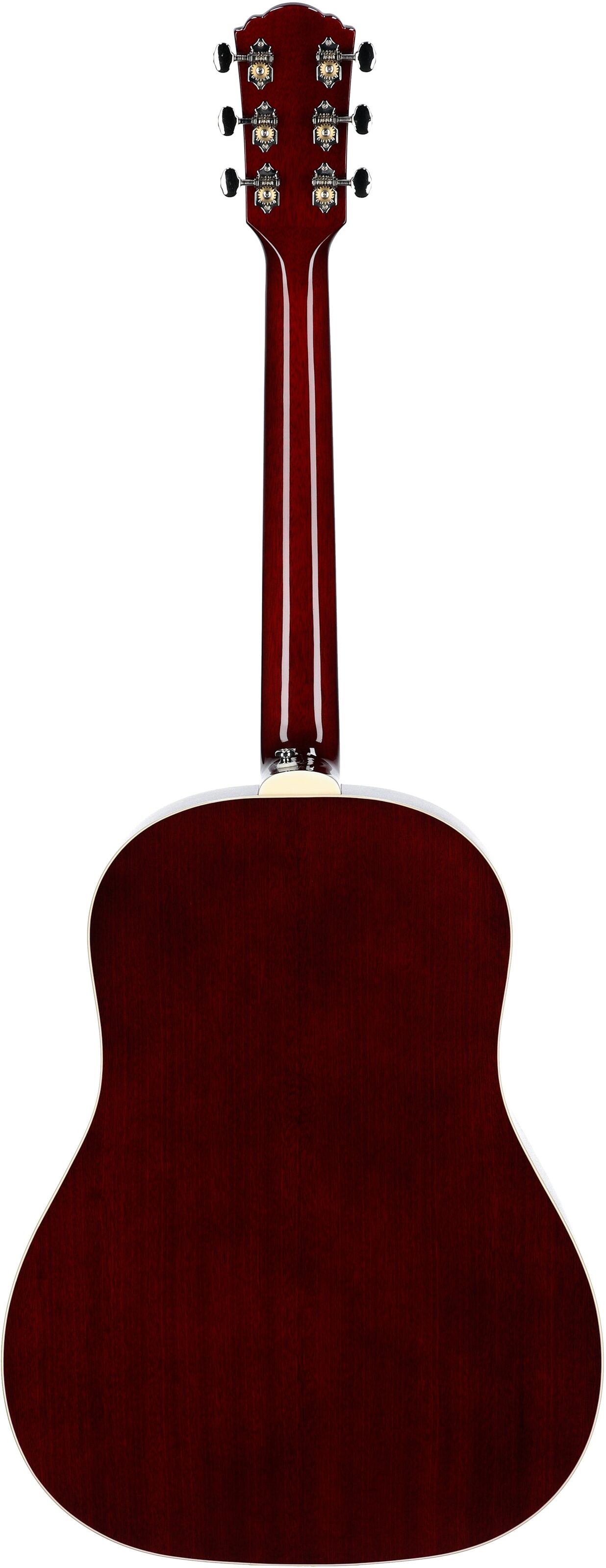 Guild DS-240 Dreadnought Acoustic Guitar, Wine Red, Full Straight Back