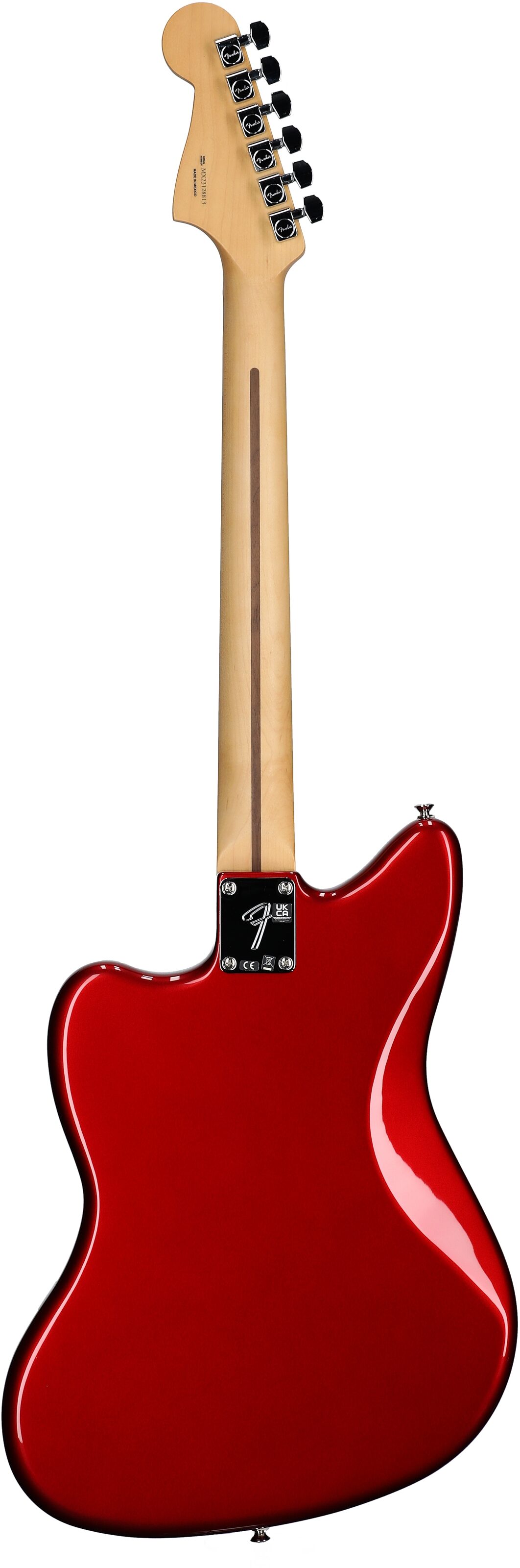 Fender Player Jazzmaster Pau Ferro Electric Guitar, Candy Apple Red, Full Straight Back