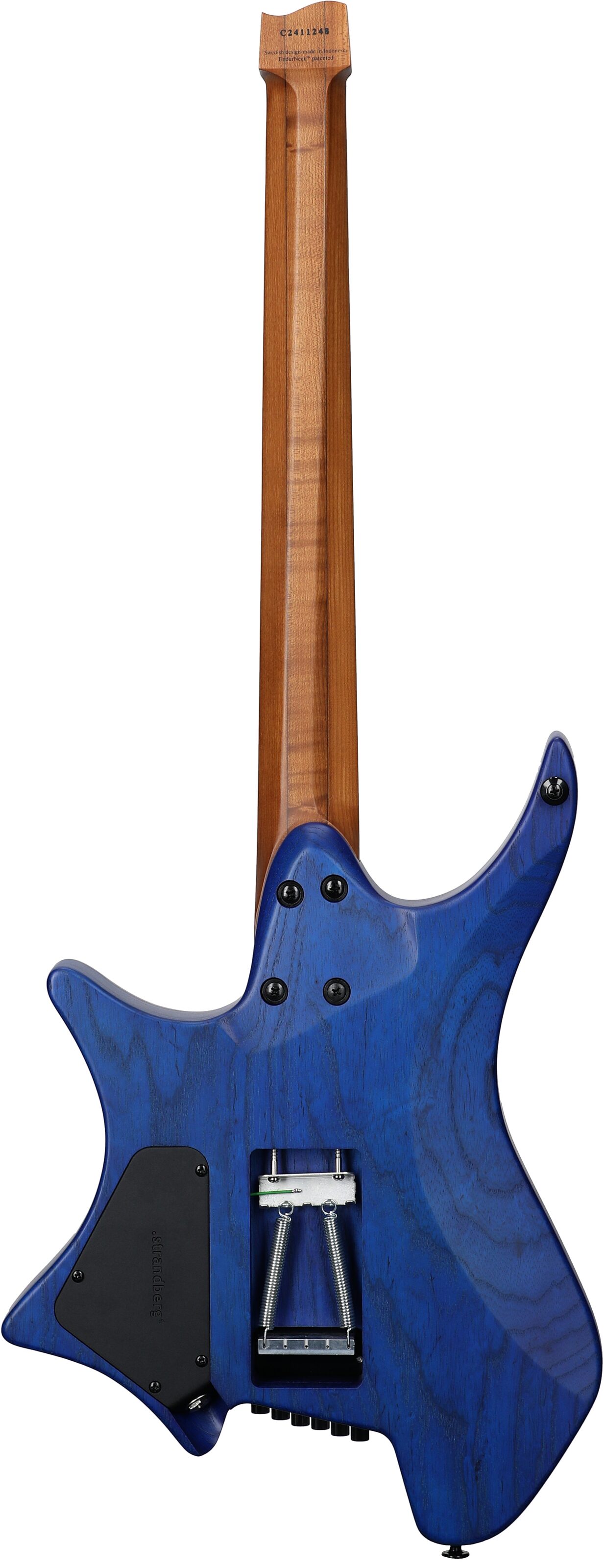 Strandberg Boden Prog NX 6 Electric Guitar (with Gig Bag), Deep Blue, Full Straight Back