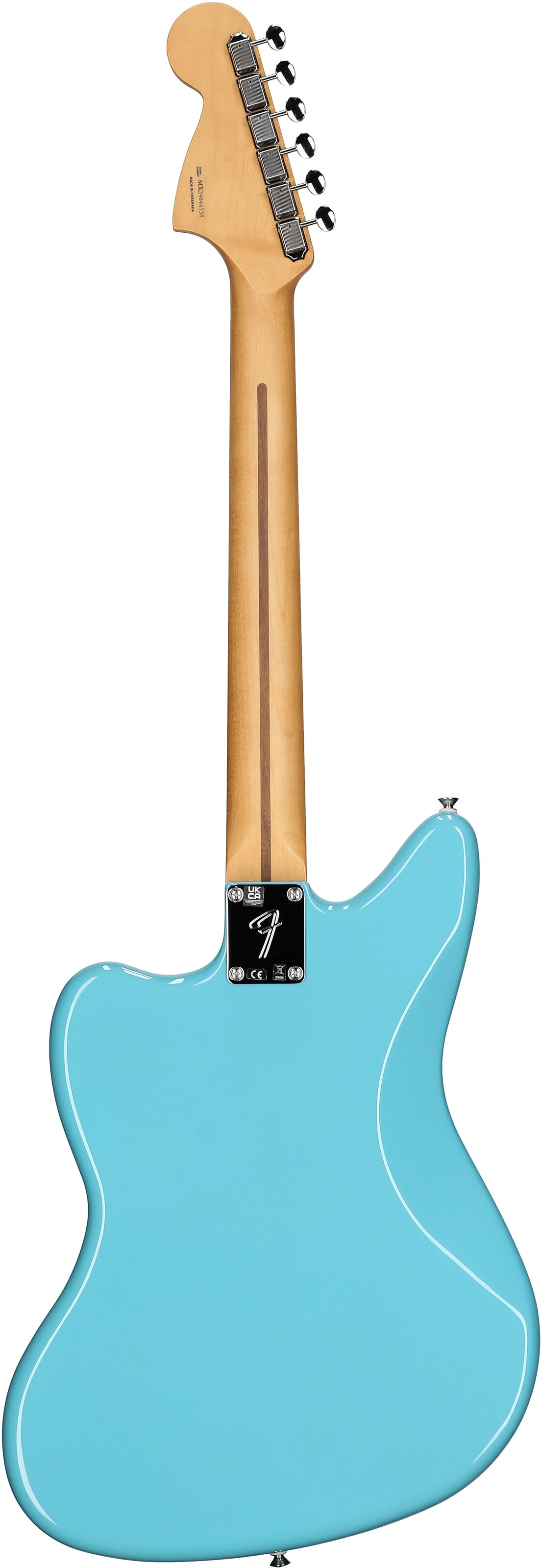 Fender Player II Jaguar Electric Guitar, with Rosewood Fingerboard, Aquatone Blue, Full Straight Back