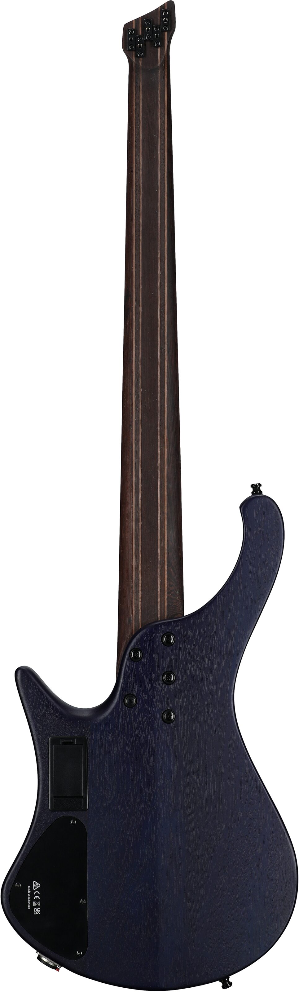 Ibanez EHB1505MS Bass Guitar, 5-String (with Gig Bag), Pacific Blue Burst, Full Straight Back