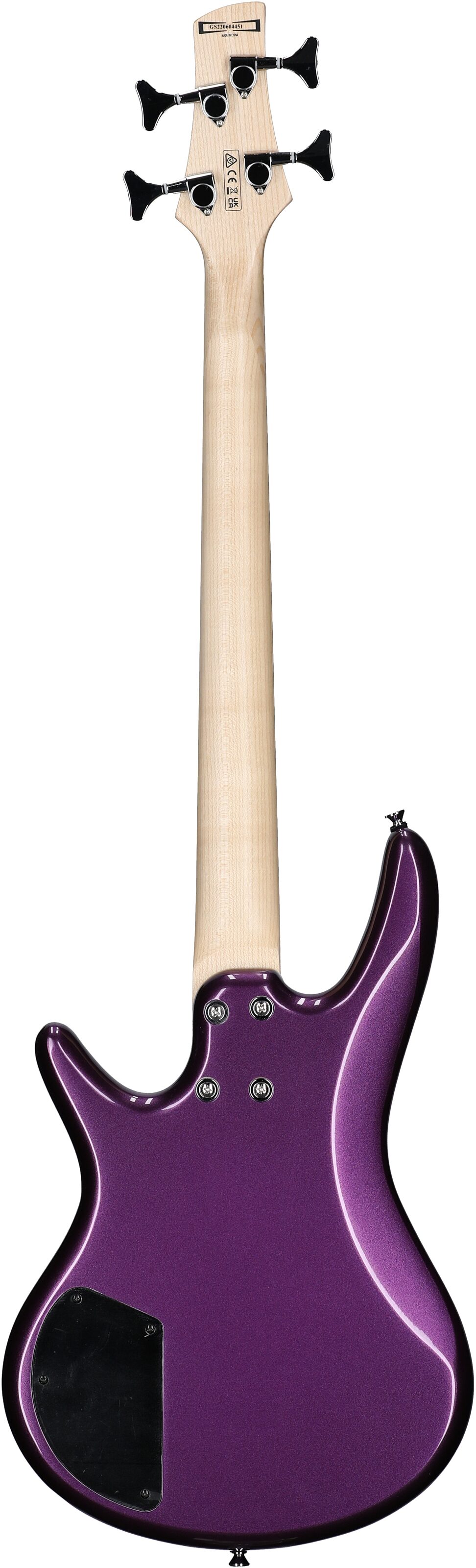 Ibanez GSRM20 Mikro Electric Bass, Metallic Purple, Full Straight Back