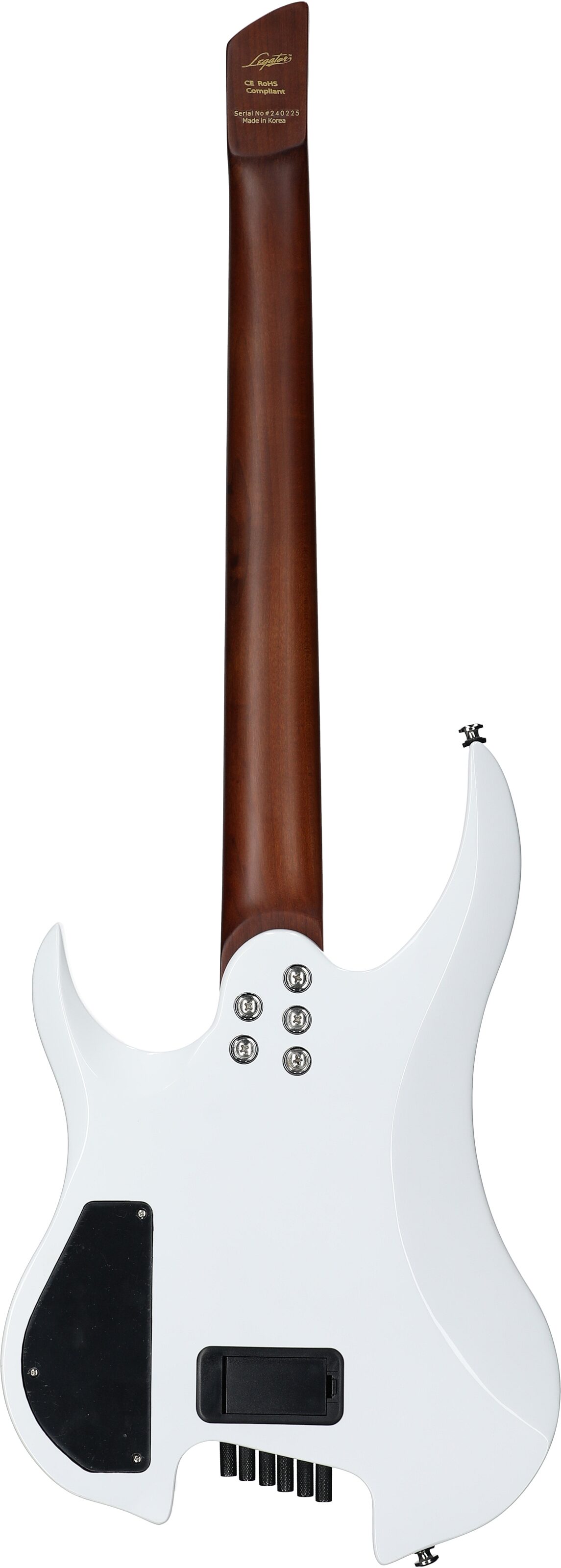 Legator Ghost 6 OD Multi-Scale Guitar, Arctic Burst, Full Straight Back