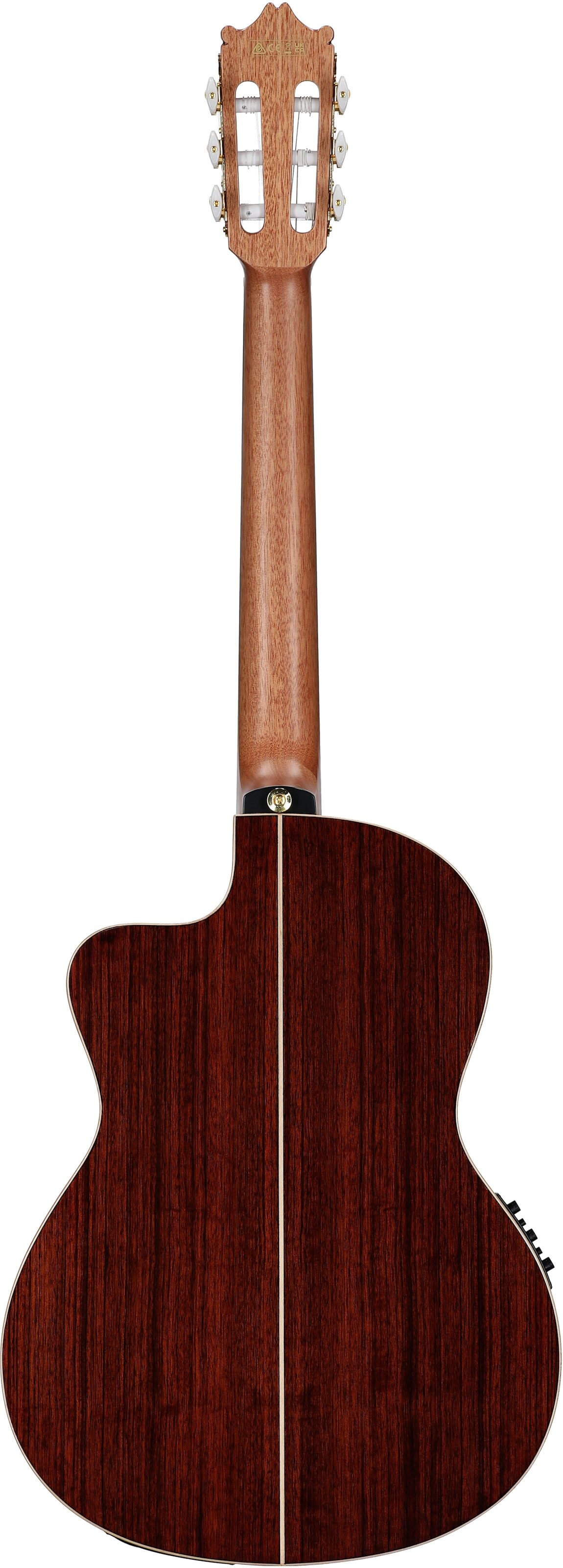 Ibanez GA34 Classical Acoustic-Electric Guitar, Natural High Gloss, Full Straight Back