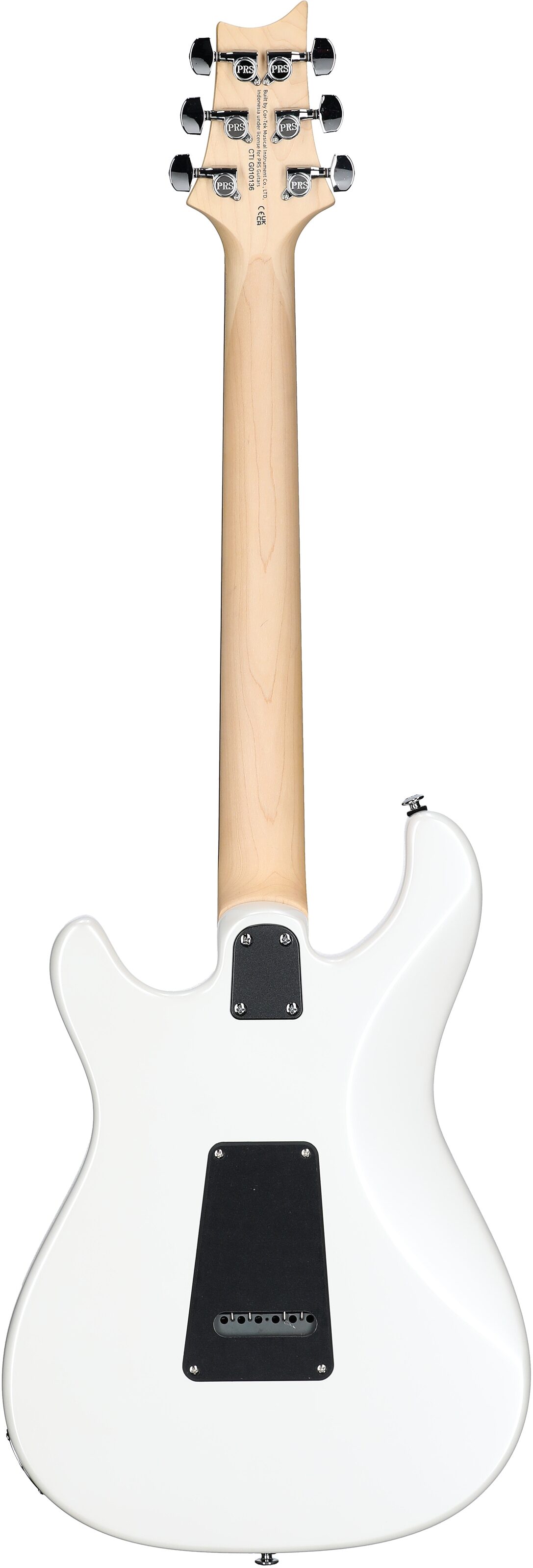 PRS Paul Reed Smith SE NF3 Electric Guitar, Rosewood Fingerboard (with Gig Bag), Pearl White, Full Straight Back