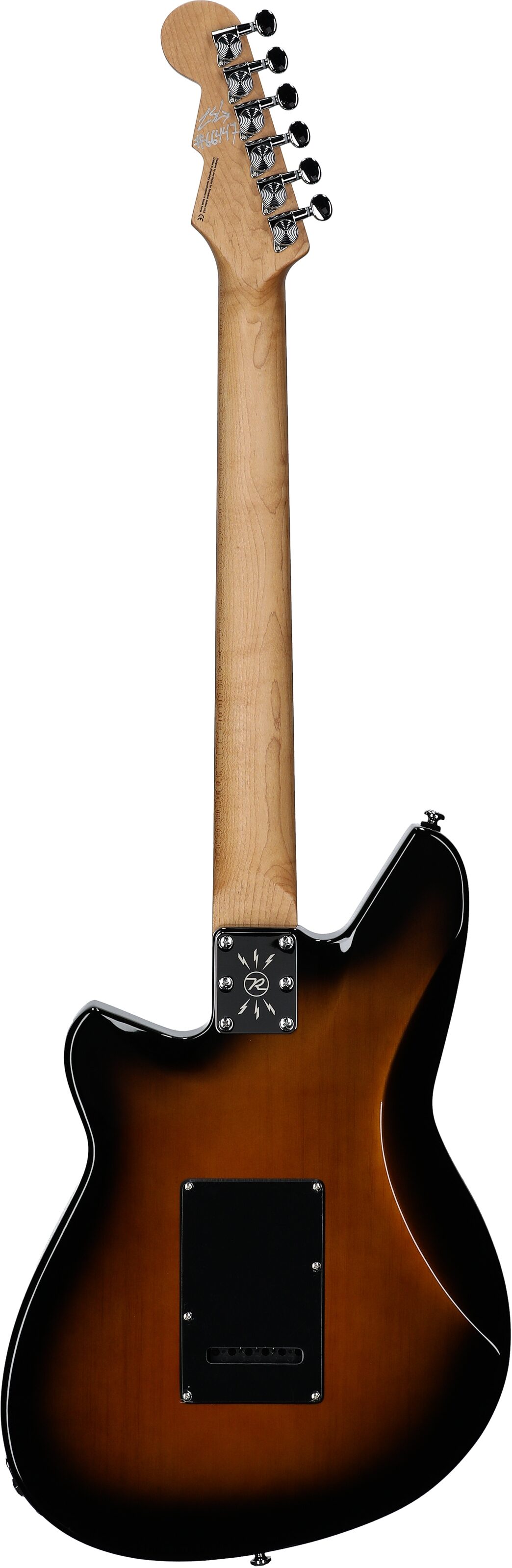 Reverend Six Gun HPP Electric Guitar, Coffee Burst, Full Straight Back