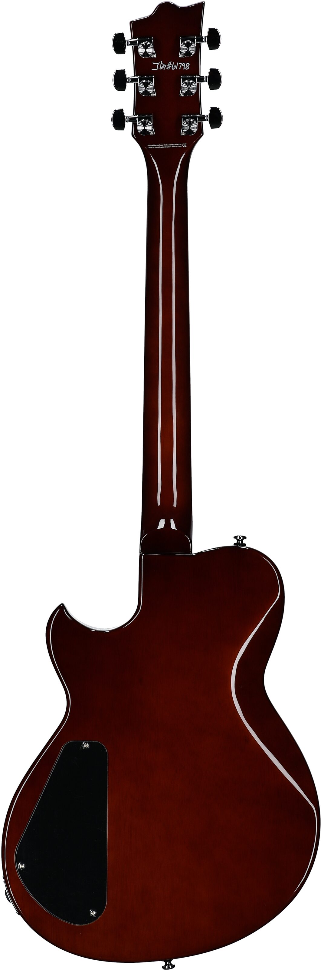 Reverend Roundhouse Electric Guitar, Violin Brown, Full Straight Back