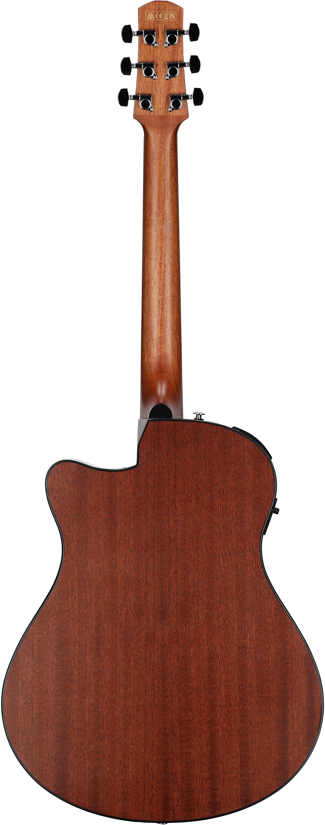 Ibanez AAM50CE Advanced Acoustic-Electric Guitar, Sapphire Blue, Full Straight Back