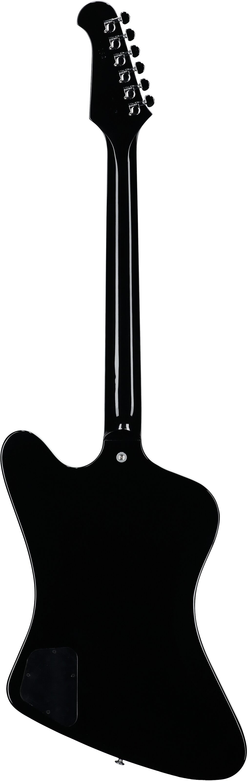 Gibson Firebird Platypus Electric Guitar (with Case), Ebony, Full Straight Back