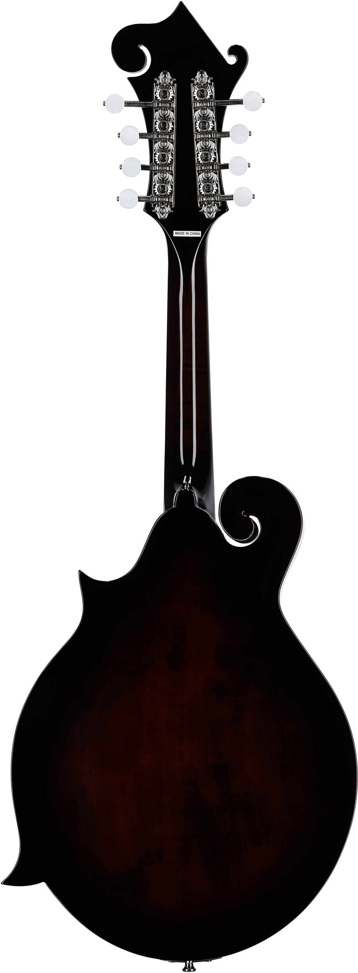 Epiphone F-5G Mandolin (with Case), Cremona Sunburst, Full Straight Back