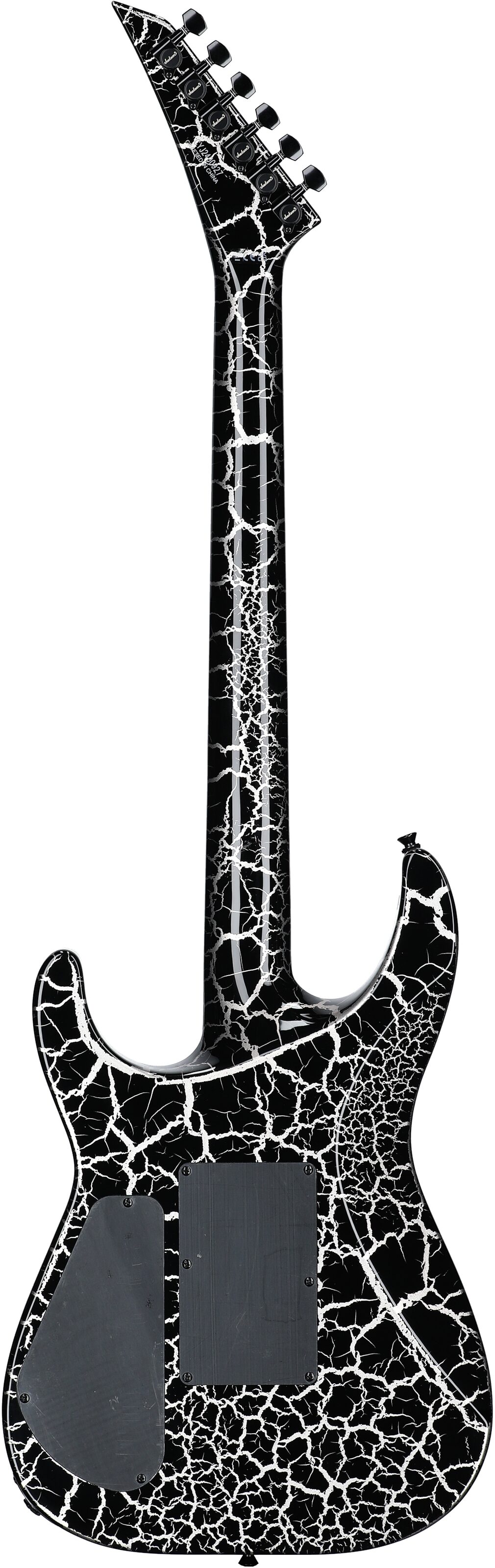Jackson X Series Soloist SLX DX Crackle Electric Guitar, Silver Mercury Crackle, Full Straight Back