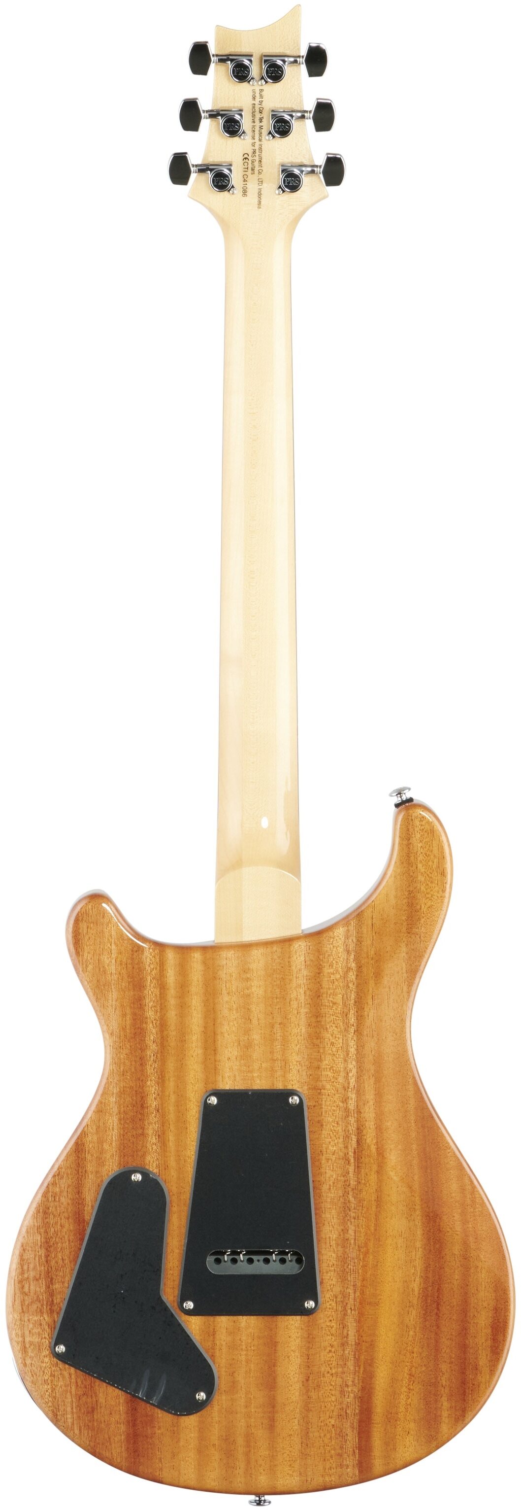 PRS Paul Reed Smith SE Custom 22 Semi-Hollow Electric Guitar, Santana Yellow, Full Straight Back