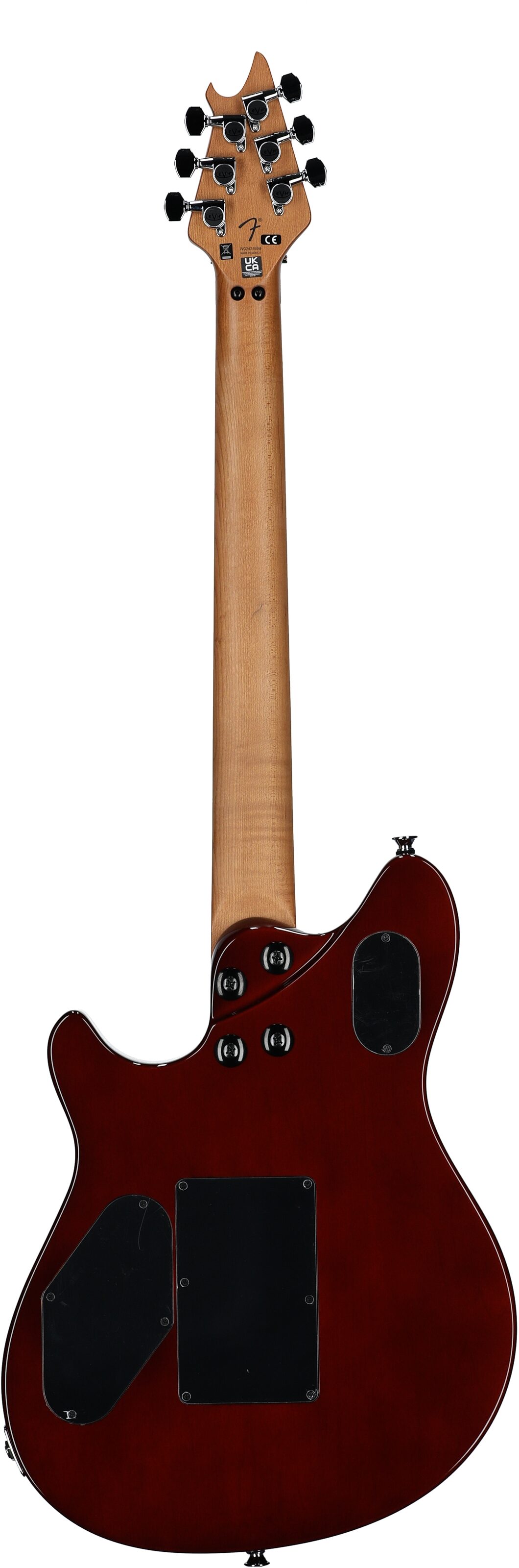 EVH Eddie Van Halen Wolfgang Special Quilted Maple Electric Guitar, Tiger Eye Glow, Full Straight Back