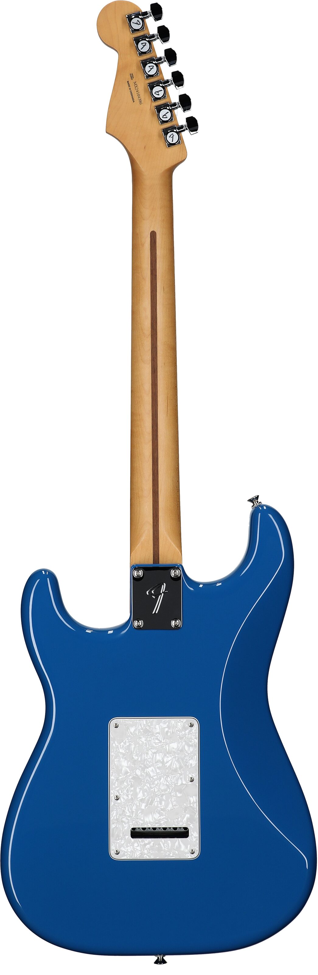 Fender Player II Modified Stratocaster Electric Guitar, Rosewood Fingerboard (with Gig Bag), Electric Blue, Full Straight Back