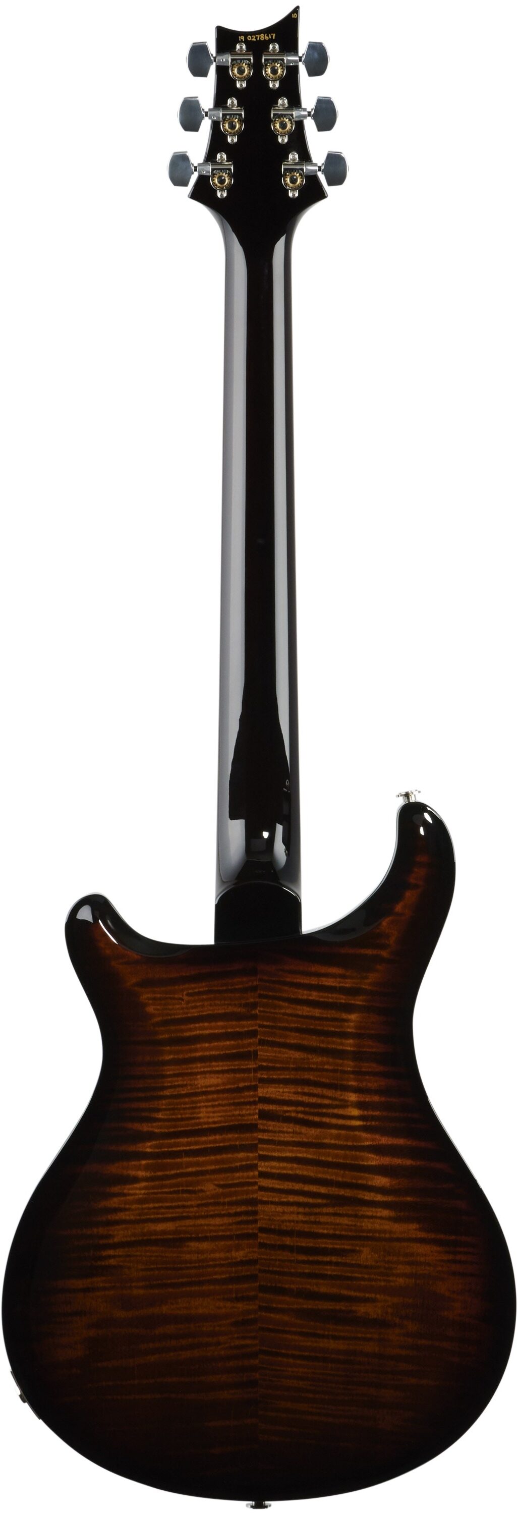 PRS Paul Reed Smith McCarty 594 Hollowbody II 10-Top Electric Guitar (with Case), Black Gold Burst, Full Straight Back