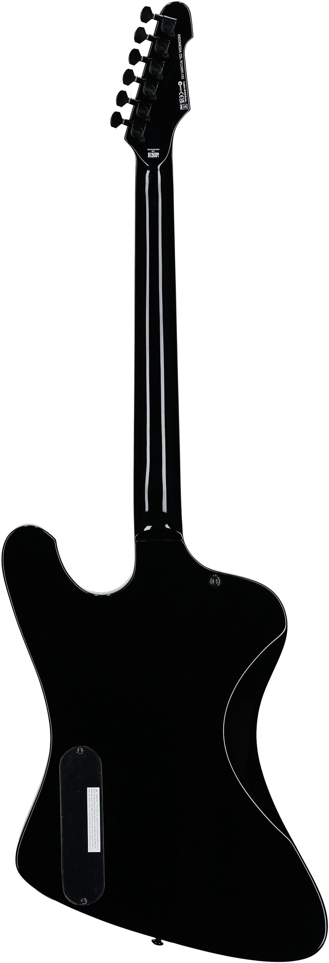 ESP LTD Phoenix-201 Electric Guitar, Black, Full Straight Back