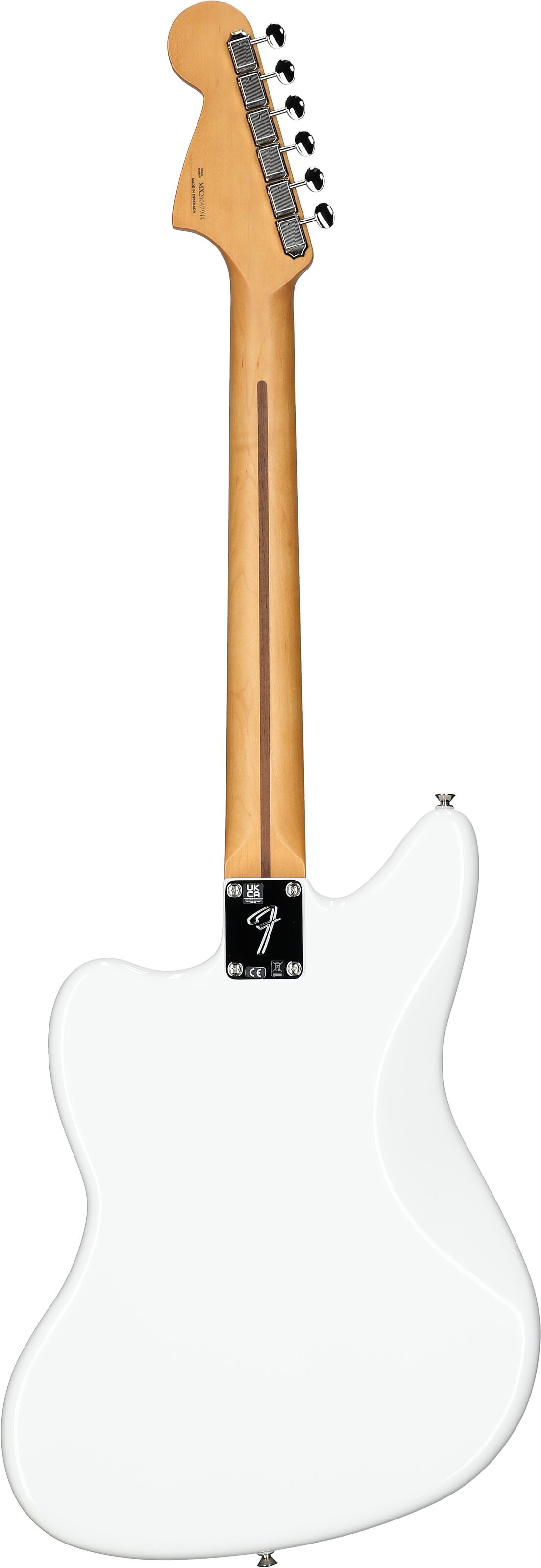 Fender Player II Jaguar Electric Guitar, with Rosewood Fingerboard, Polar White, Full Straight Back