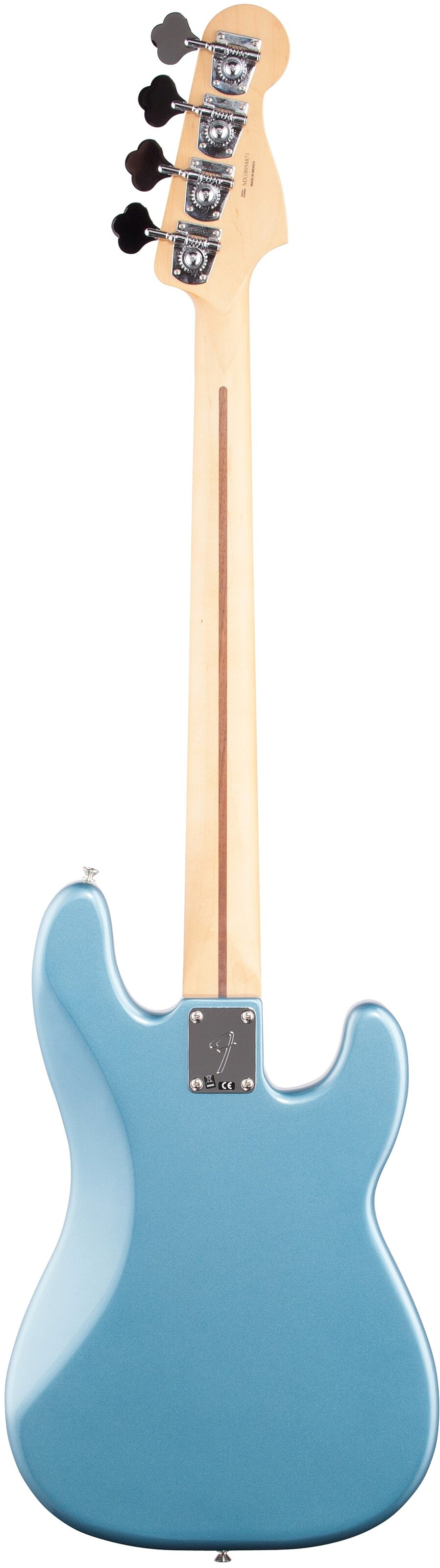 Fender Player Precision Electric Bass, Left-Handed (Maple Fingerboard), Tidepool, Full Straight Back