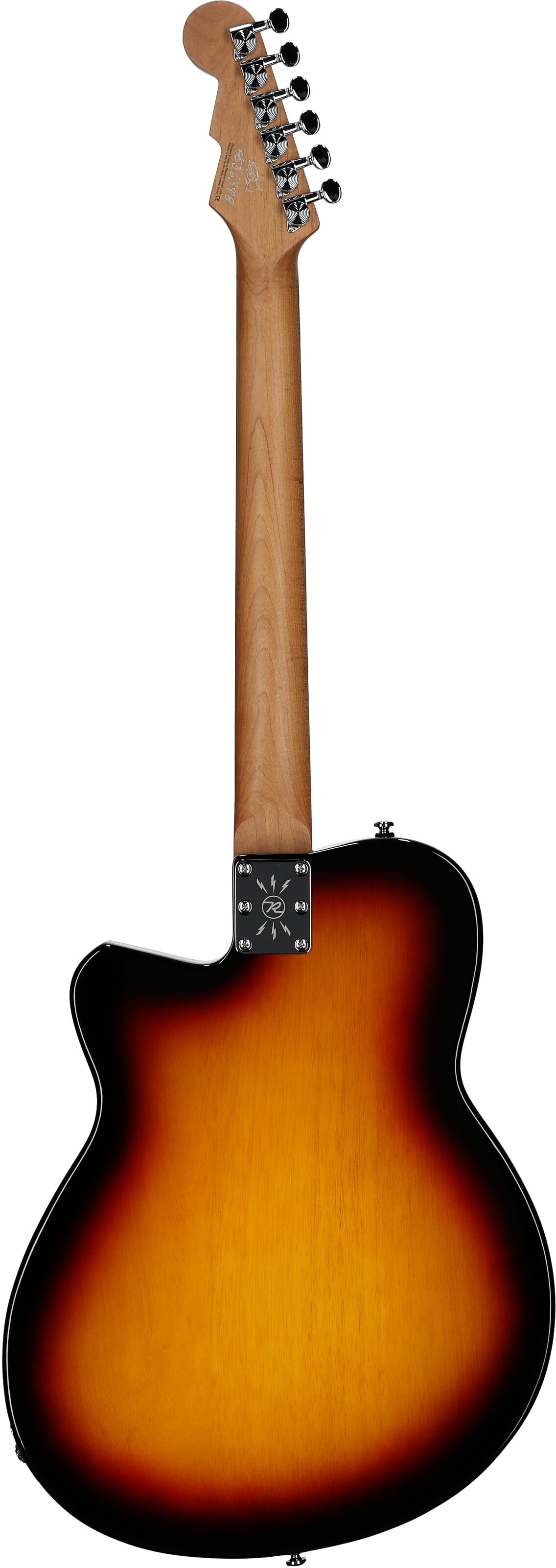 Reverend Club King 290 Electric Guitar, 3-Tone Sunburst, Full Straight Back