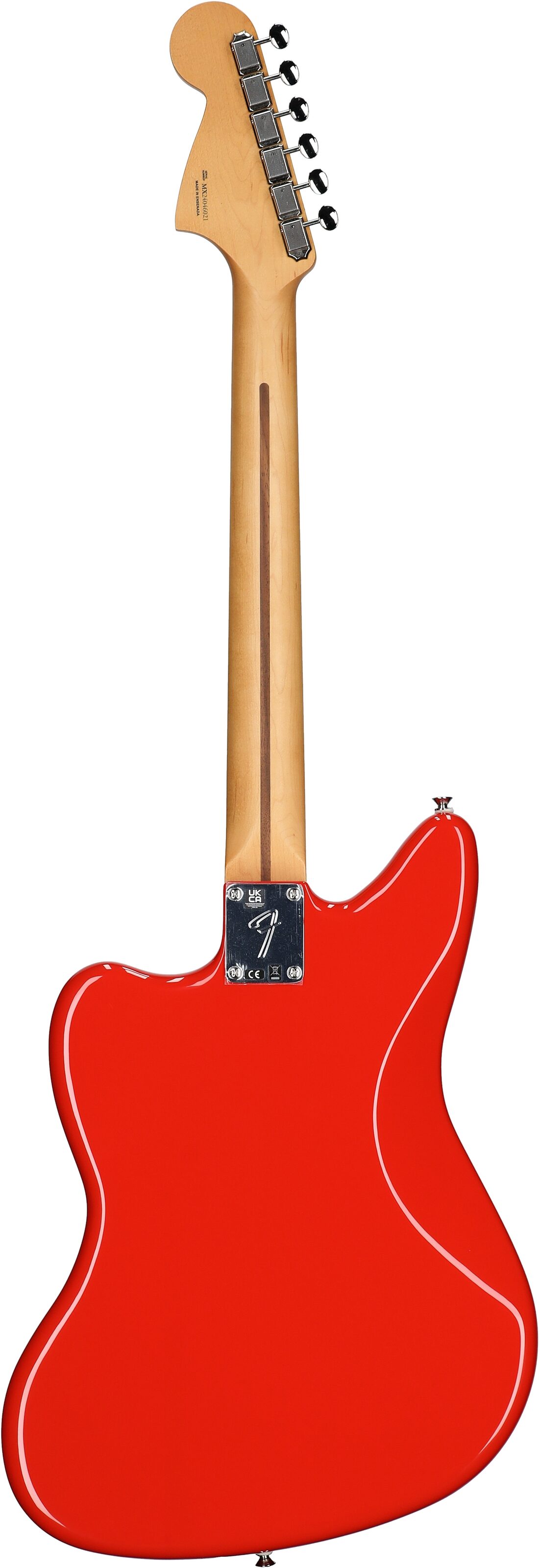 Fender Player II Jaguar Electric Guitar, with Rosewood Fingerboard, Coral Red, Full Straight Back