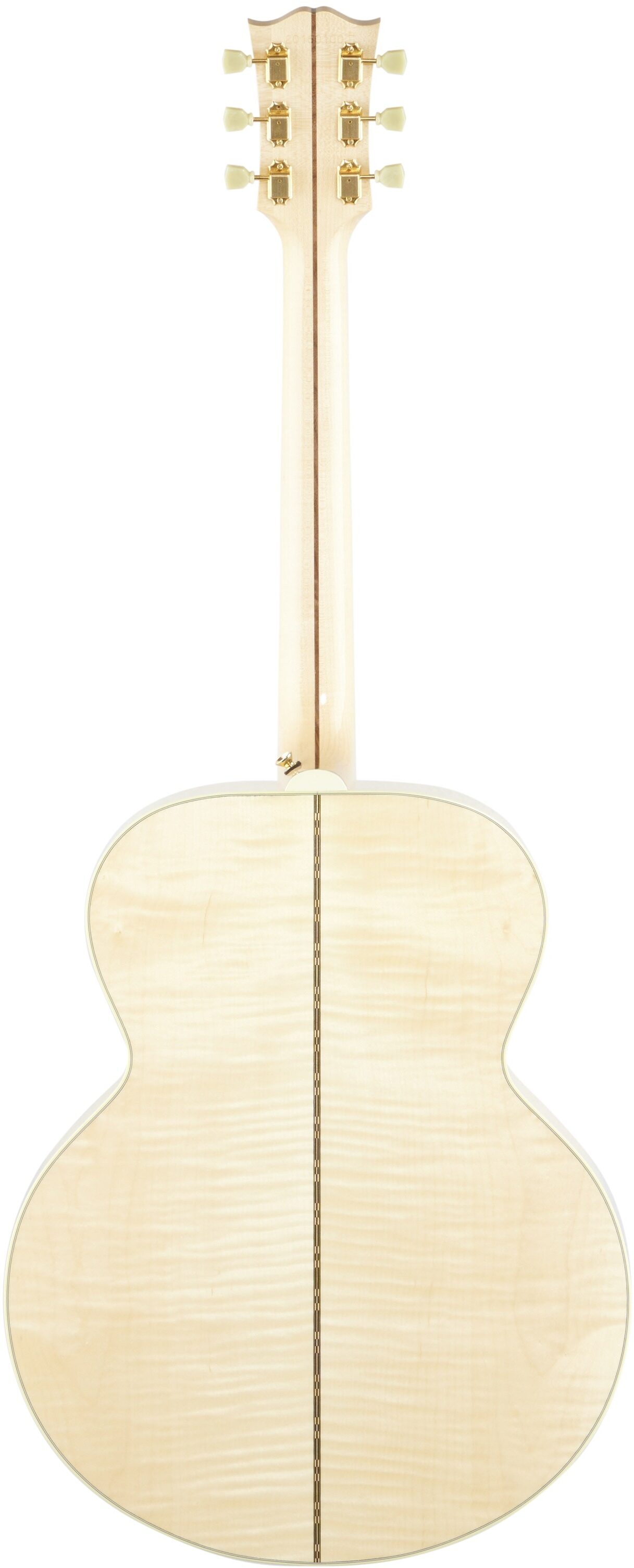 Gibson SJ-200 Original Jumbo Acoustic-Electric Guitar (with Case), Antique Natural, Full Straight Back