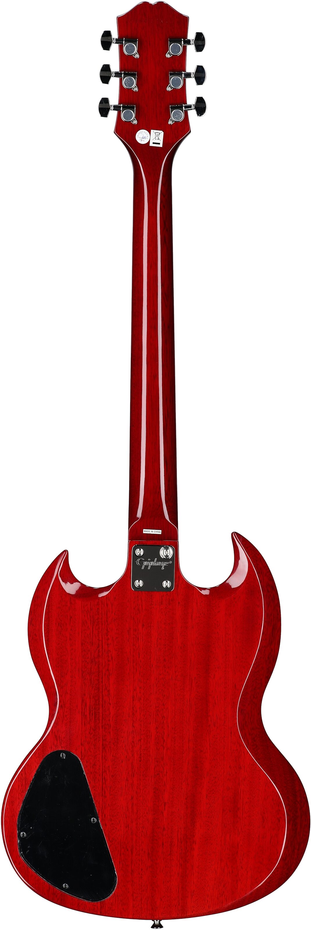 Epiphone SG Tribute Electric Guitar, Cherry, Full Straight Back