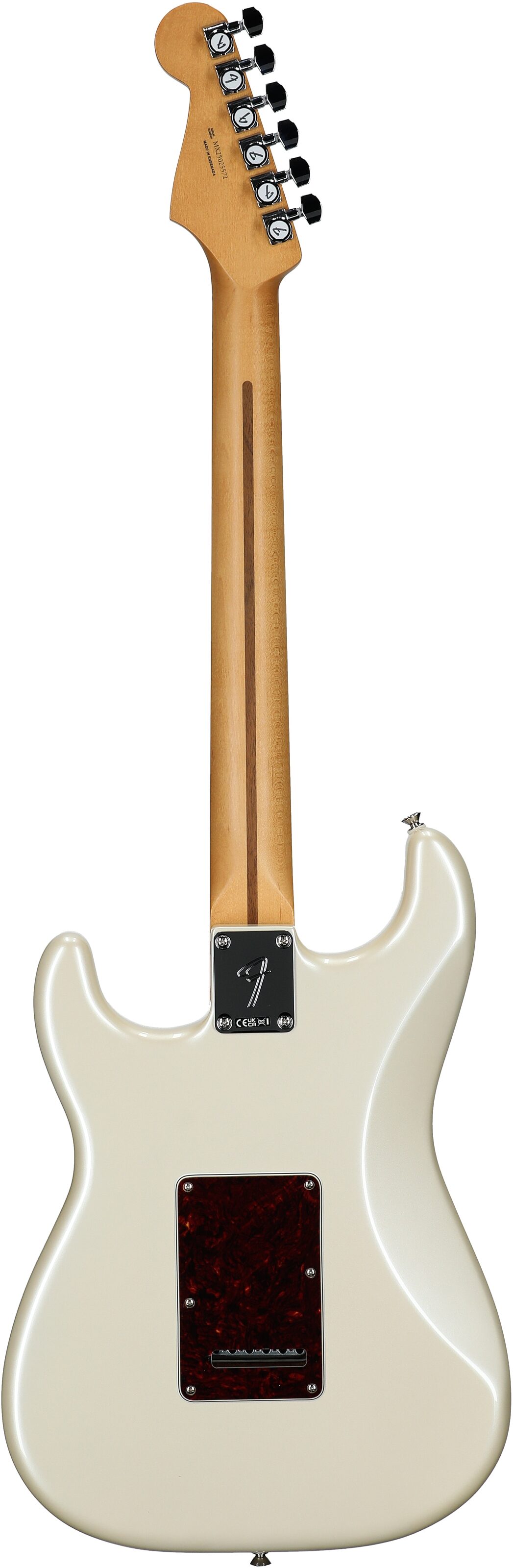 Fender Player II Modified Stratocaster HSS Electric Guitar, Rosewood Fingerboard (with Gig Bag), Olympic White, Full Straight Back