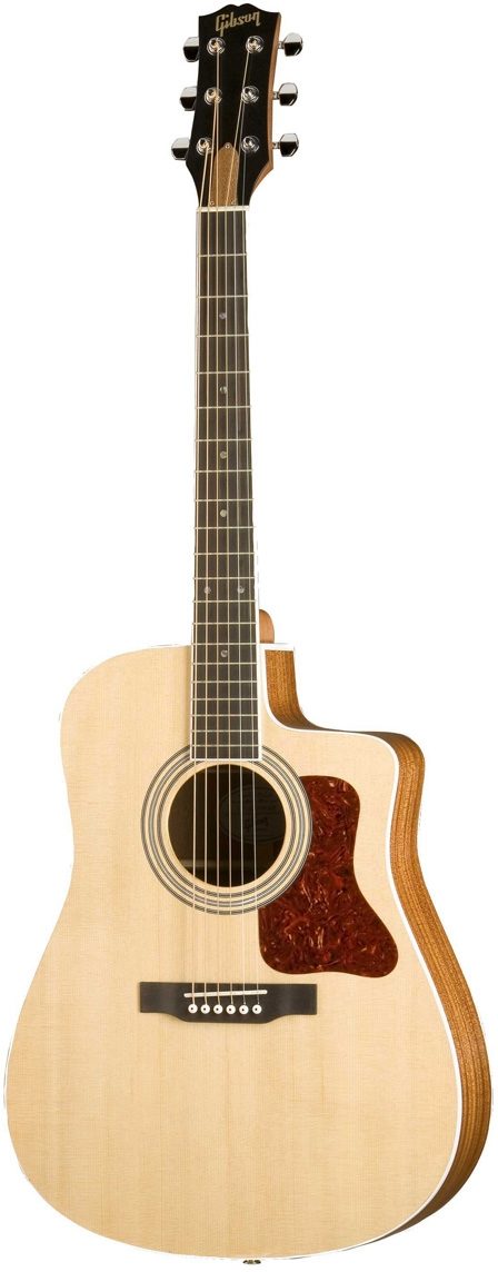 Gibson DSMCE Solid Mahogany Series Dreadnought Acoustic-Electric Guitar (With Case), Natural