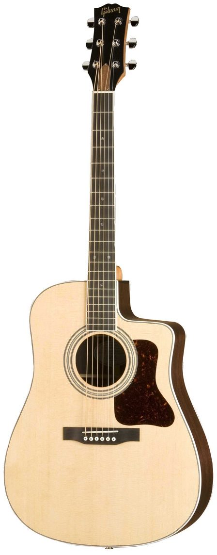 Gibson DSRCE Solid Rosewood Series Dreadnought Cutaway Acoustic-Electric Guitar (With Case), Natural