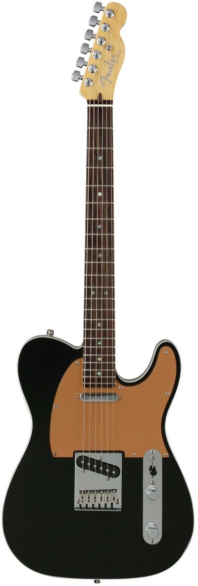 Fender American Deluxe Telecaster Electric Guitar (Rosewood, With Case), Montego Black