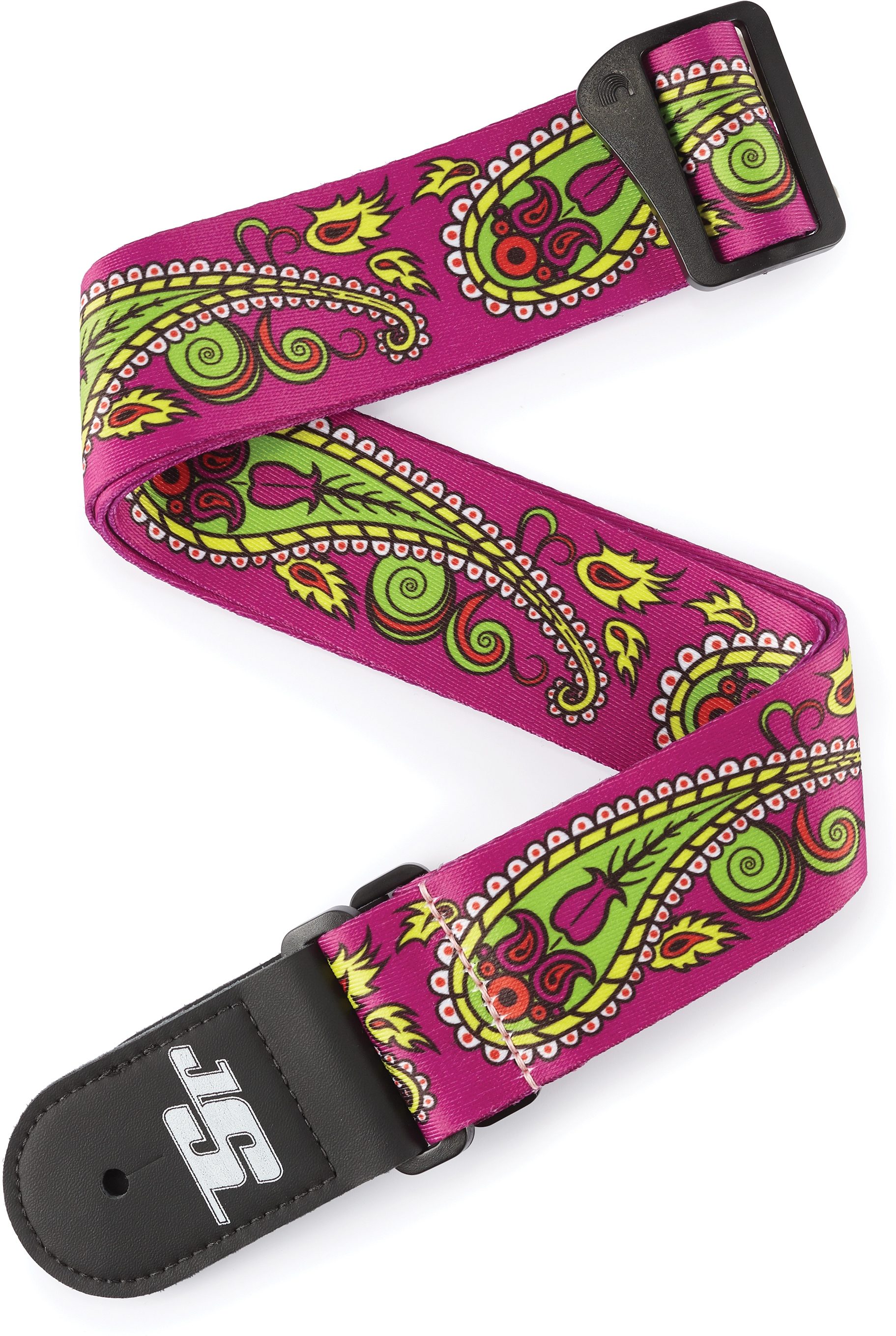 D'Addario Joe Satriani Signature Guitar Strap, Action Position Back