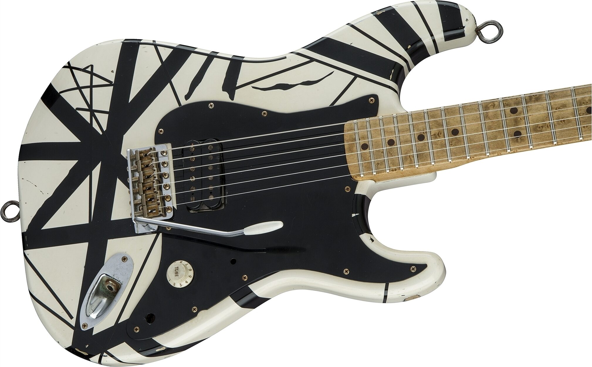 EVH Eddie Van Halen 78 Eruption Relic Van Halen Electric Guitar (with Case), Action Position Side