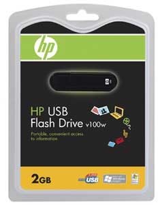 HP V100W 2GB USB Flash Drive, Package