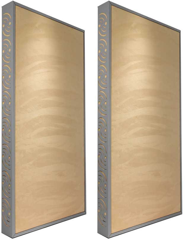 Ready Acoustics C424TN Chameleon Bass Traps (Tan), Grey Frame