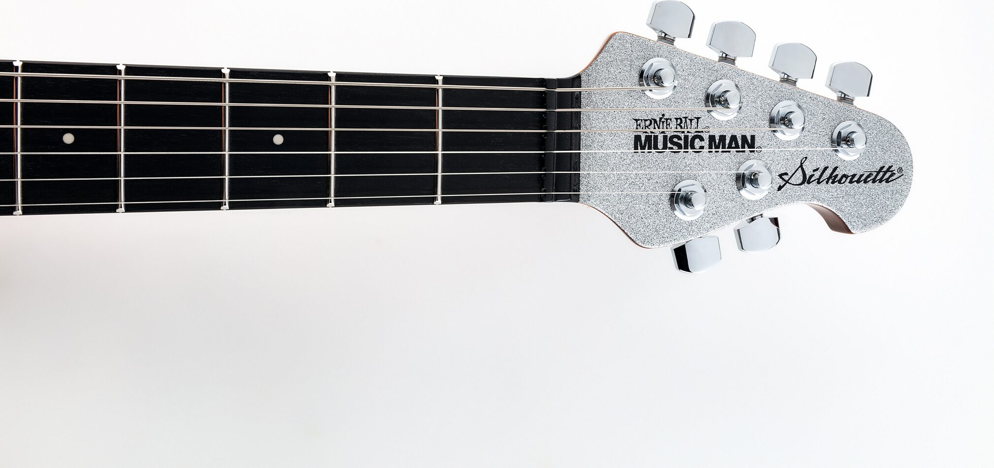 Ernie Ball Music Man Silhouette HSH BFR Electric Guitar (with Case), Main Neck