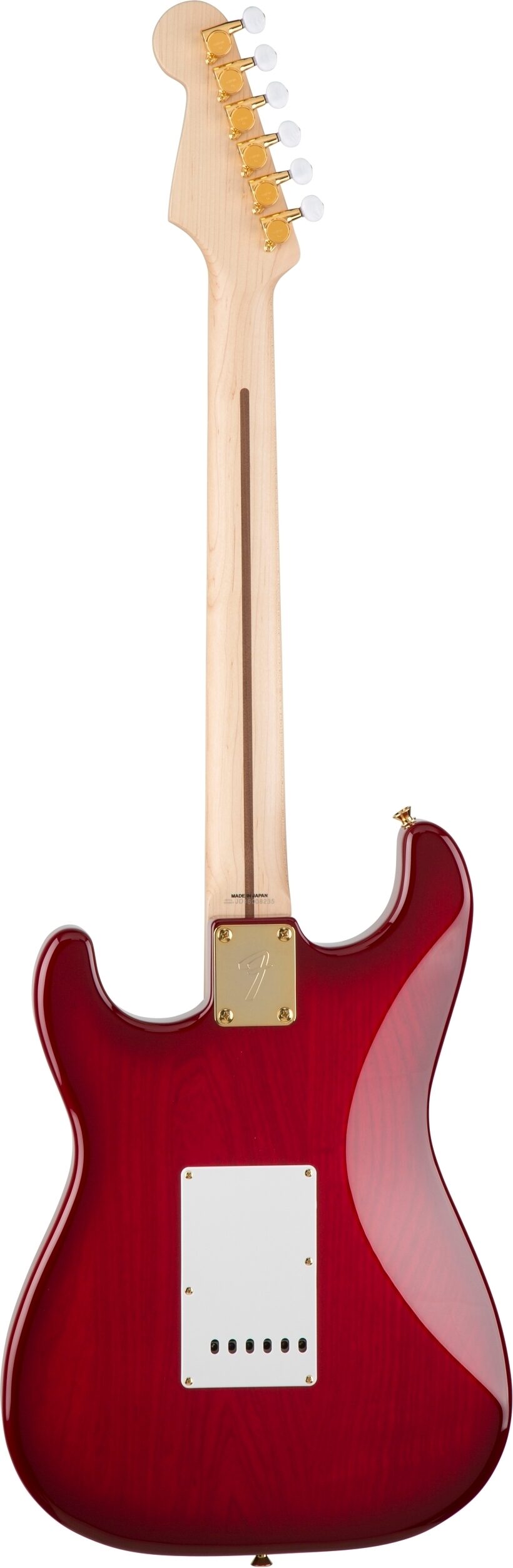 Fender Richie Kotzen Stratocaster Electric Guitar, Maple Fingerboard (with Gig Bag), Transparent Red Burst, Action Position Back