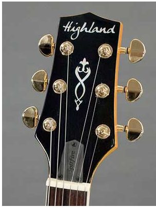 Highland HEG750 Spitfire Electric Guitar, Headstock