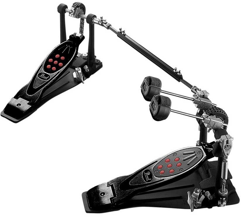 Pearl P2002CB Eliminator Black Double Bass Drum Pedal (with Case)