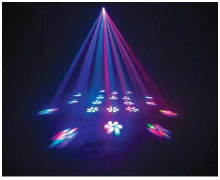 American DJ Warp Tri LED Moonflower Effect Light, FX 2