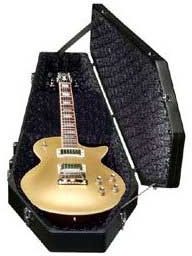 Coffin Case 200B Universal Guitar Hardshell Case, Open