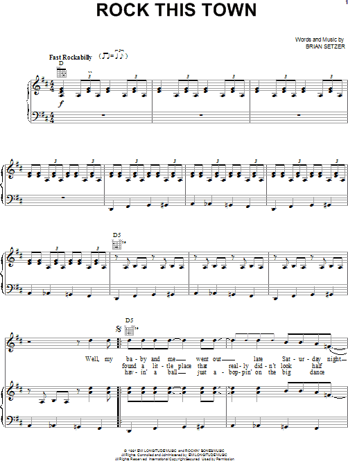 Rock This Town - Piano/Vocal/Guitar, New, Main