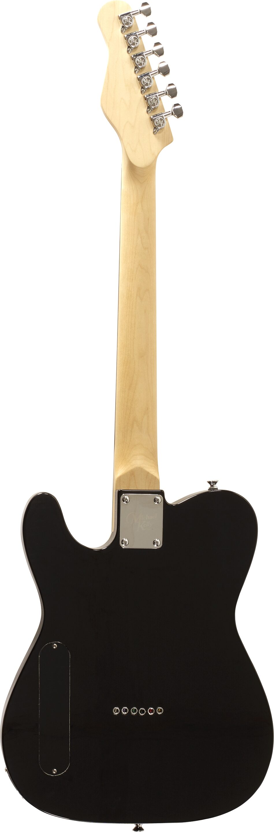 Michael Kelly 58 Thinline Electric Guitar, Gloss Black, Action Position Back