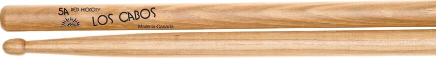 Los Cabos Red Hickory Wood Tip Drumsticks, Action Position Back