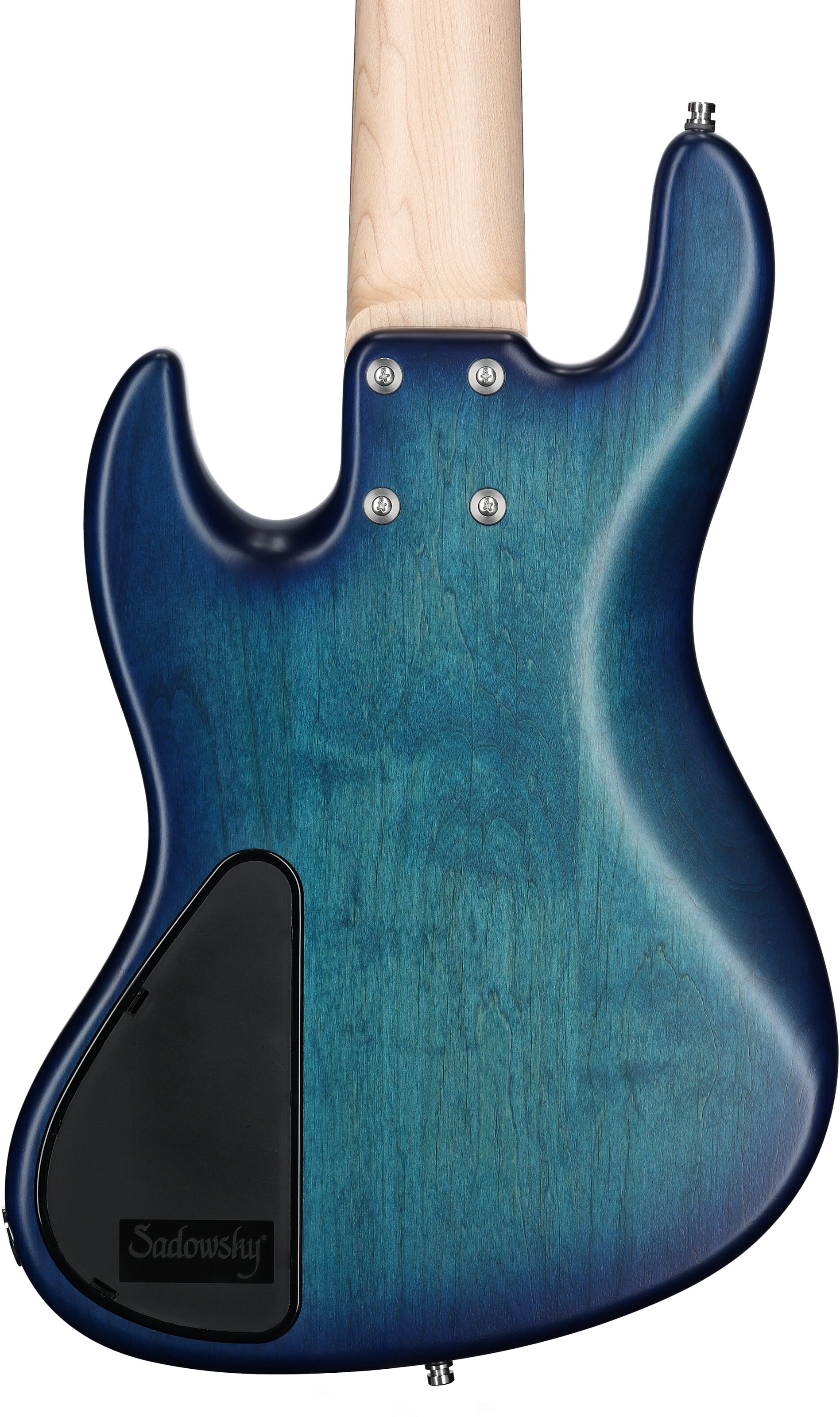 Sadowsky MetroLine 21-fret Vintage J/J Bass, 5-String (with Gig Bag), Bora Burst, Serial Number SML G 003233-23, Body Straight Back