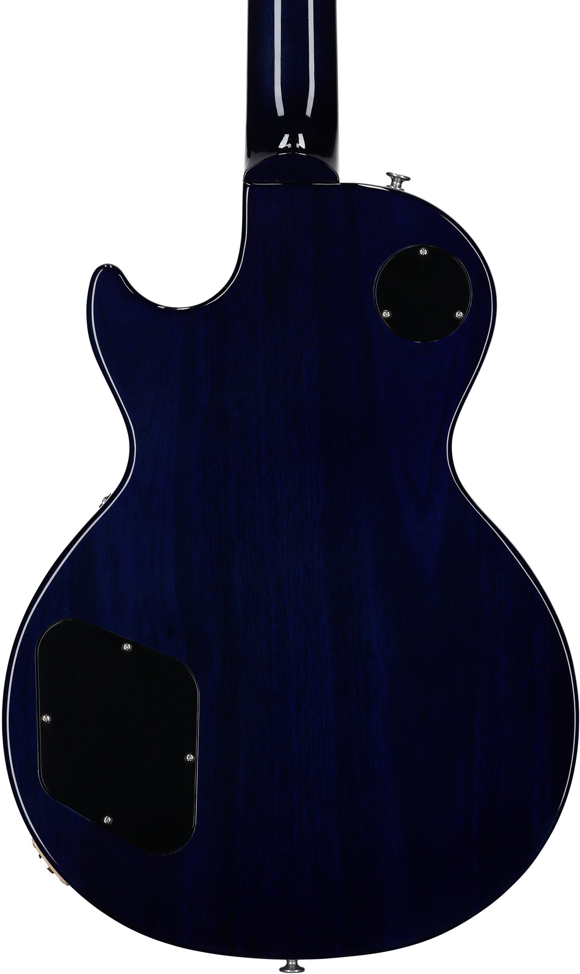 Gibson Les Paul Standard 50s Custom Color Electric Guitar, Figured Top (with Case), Blueberry Burst, Serial Number 224430193, Body Straight Back