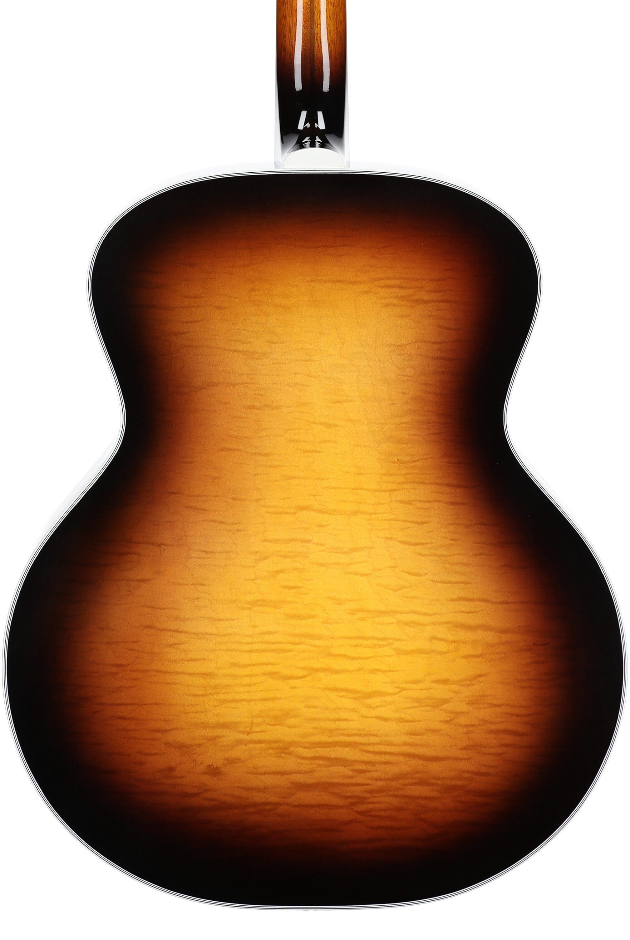Guild F-55E Maple Jumbo Acoustic-Electric Guitar (with Case), Antique Sunburst, Serial Number C230804, Body Straight Back