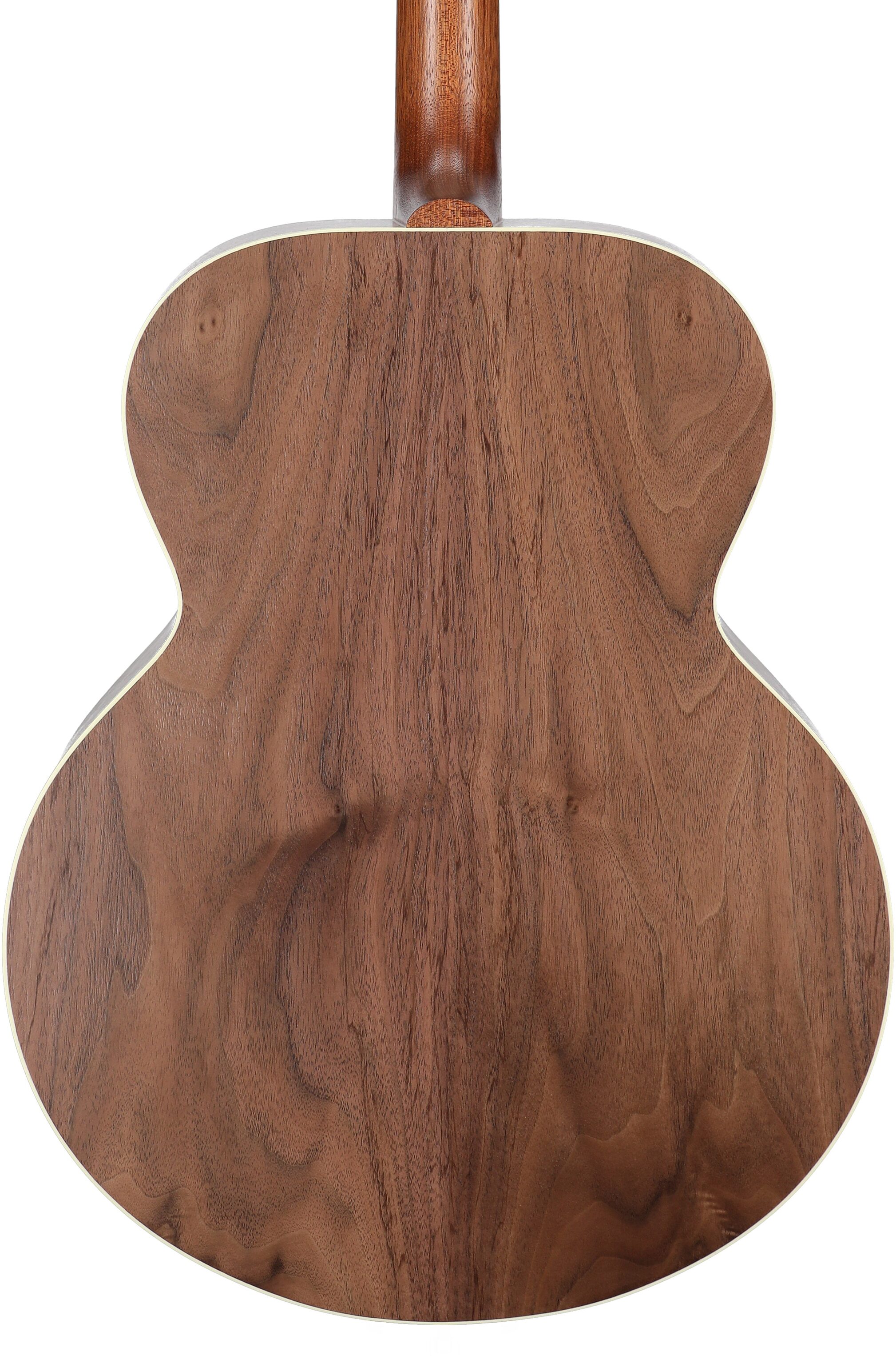 Gibson SJ-200 Studio Walnut Jumbo Acoustic-Electric Guitar (with Case), Satin Natural, Serial Number 22763036, Body Straight Back