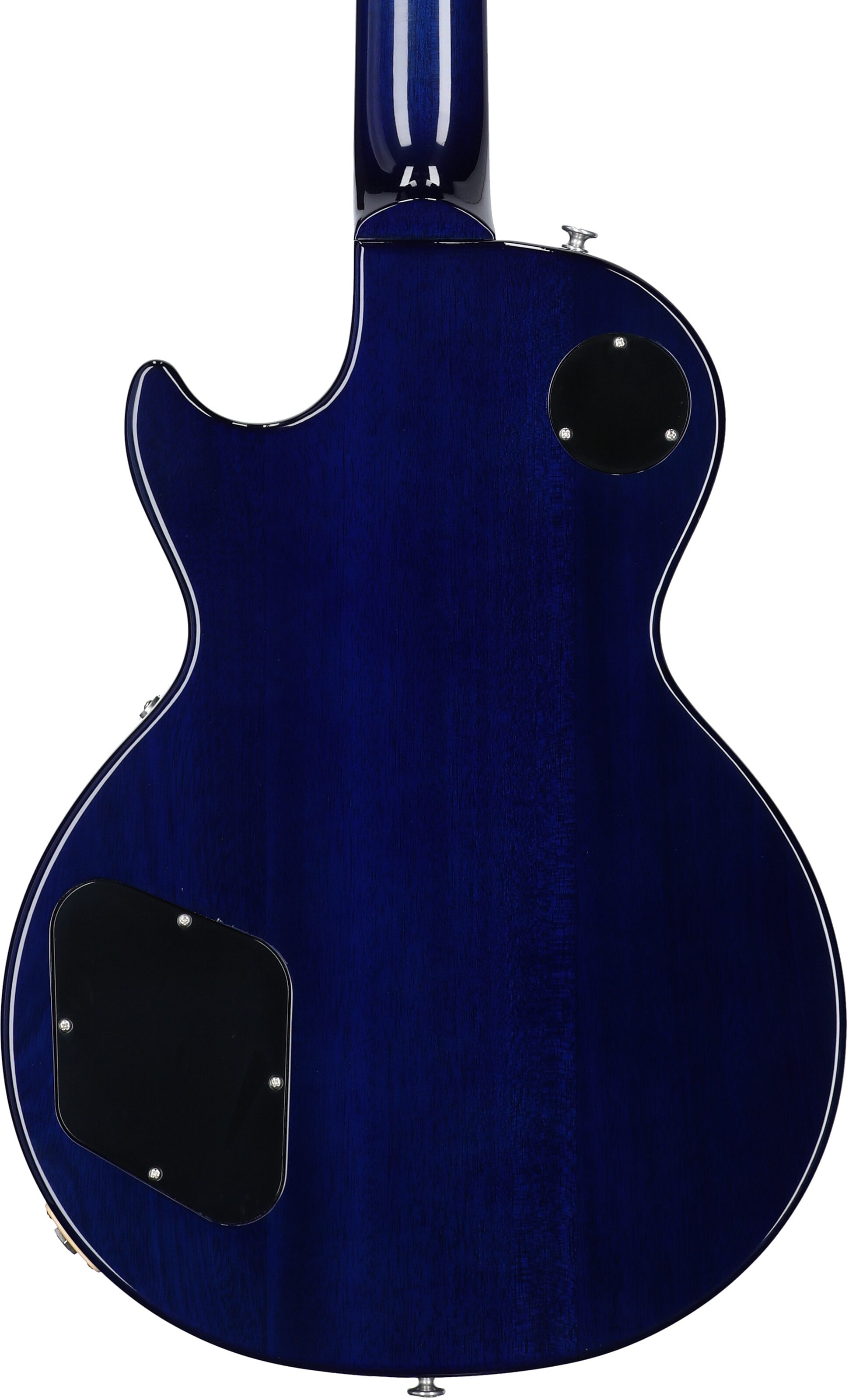 Gibson Les Paul Standard 60s Custom Color Electric Guitar, Figured Top (with Case), Blueberry Burst, Serial Number 224930239, Body Straight Back